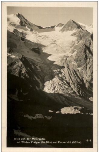blick von der Maierspitze auf Wilden Freiger - Gletscher