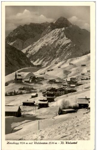 Hirschegg mit Widderstein