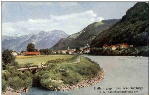 Hallein geegen das Tennengebirge