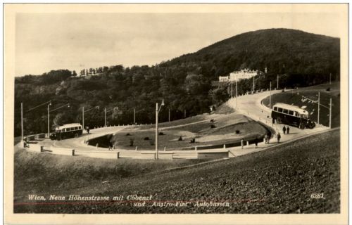 Wien - Neue Höhenstrasse mit Cobenzl - Autobus