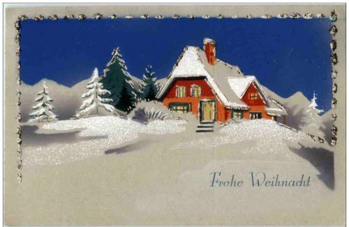 Frohe Weihnachten - Künstlerkarte