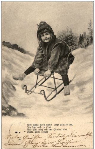 Schlitten fahren