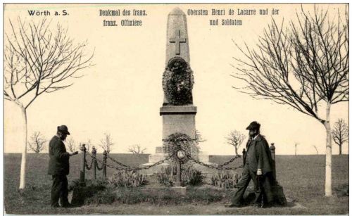 Woerth sur Sauer - Denkmal des franz. Obersten Henri de Lacarre