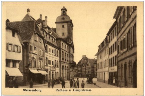 Weissenburg - Rathaus und Hauptstrasse