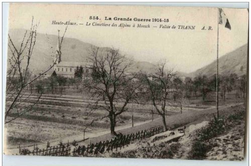 Thann i Els. - Le Cimetiere des Alpins a Moosch
