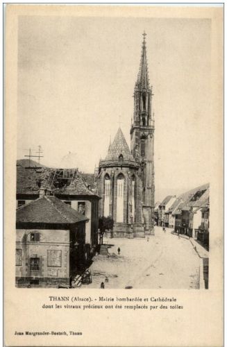 Thann - Mairie bombardee