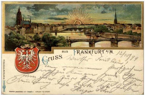Gruss aus Frankfurt - Litho