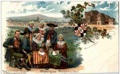 Hummelgau - Baayreuth - Litho - Trachten - Oberfranken