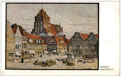 Greifswald - Künstlerkarte Bendrat