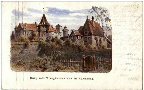 Nürnberg - Burg mit tiergärtner tor