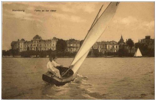 Hamburg - Partie an der Alster