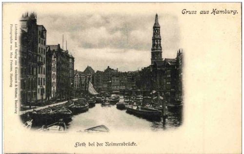 Gruss aus Hamburg - fleth bei der Reimersbrücke