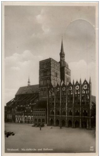 Stralsund - Nicolaikirche und Rathaus