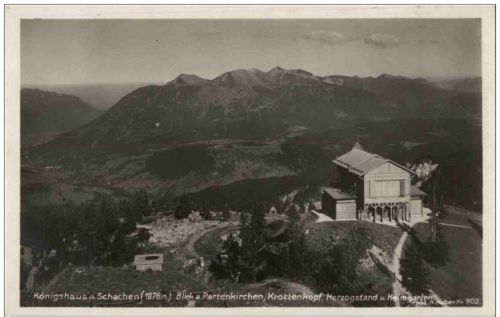 Königshaus und Schachen - Blick auf Partenkirchen