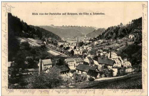 Krippen die elbe und Schandau