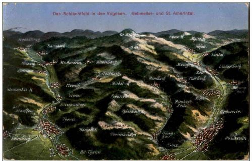 Die Schlacht in den Vogesen - Gebweiler und St. Amarintal - feldpost