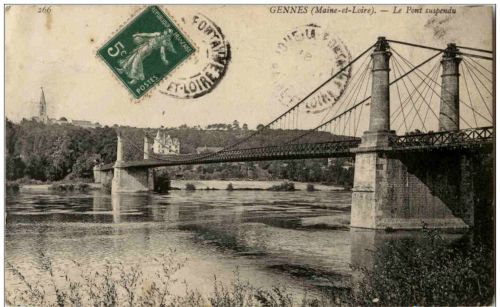 Gennes - Le Pont Suspendu