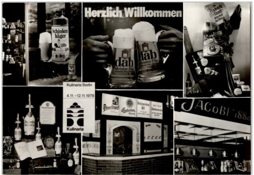 Berlin - Kulinaria 1978 mit sonderstempel