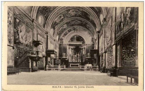 Malta - Interior St. Johns Church