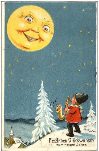 Neujahr - Mond Saxophon