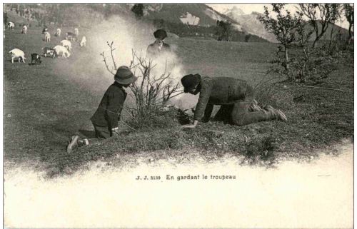 En gardant le troupeau