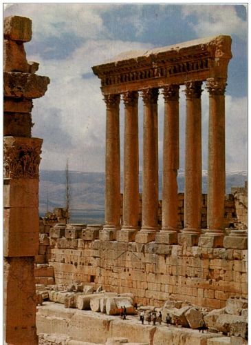 Liban - Colonnes du Temple de Jupiter