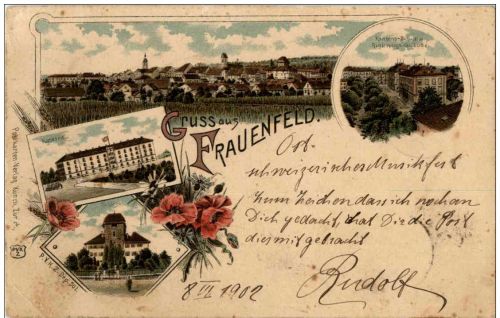Gruss aus Frauenfeld - Litho
