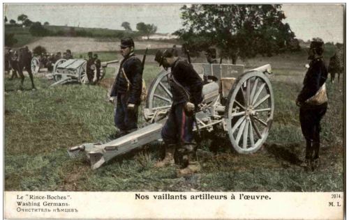 Nos vaillants artilleurs a l oeuvre