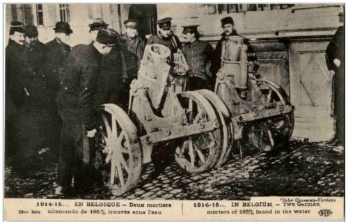 in Belgium - Two German mortars