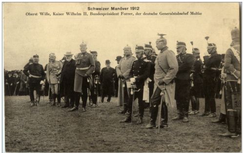 Deutsch Schweizer Manöver 1912 Kaiser Wilhelm II