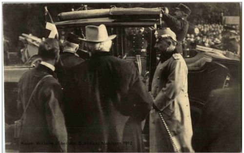 Deutsch Schweizer Manöver 1912 Kaiser Wilhelm II