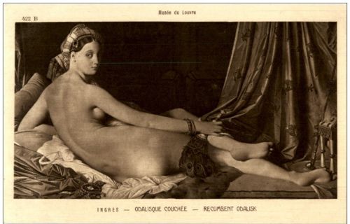 Ingres - Odalisque Couchee - Erotik Nackt