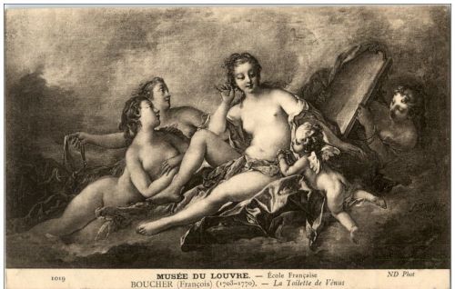 Boucher - La Toilette de Venus - Erotik Nackt