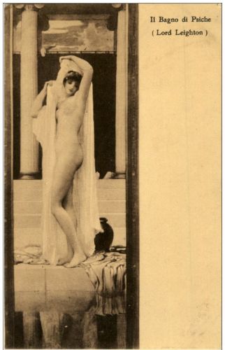 Il Bagno di Psiche - Lord Leighton - Erotik Nackt