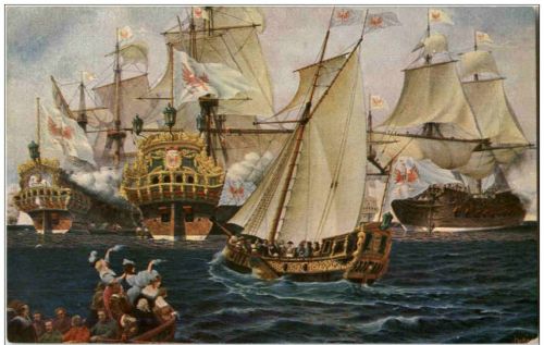 Chr. Rave - Der grosse Kurfürst auf der Nordsee bei Emden