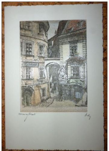Wien - Druck auf Stoff