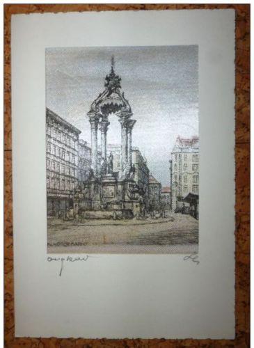 Wien - Druck auf Stoff