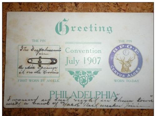 Philadelphia - Greeting Convention July 1907