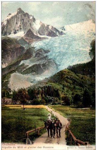 Chamonix - Aiguille du Midi et glacier des Bossons