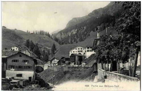 Partie aus Splügen Dorf