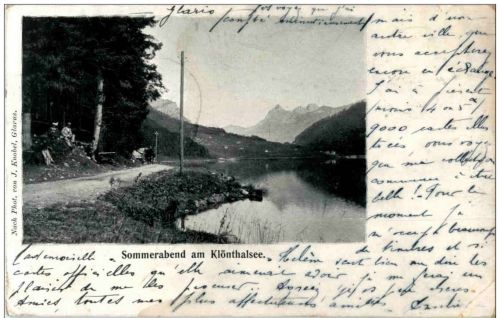 Sommerabend am Klönthalsee