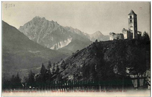 Sent - St. Peter Kirche Piz Pisoc