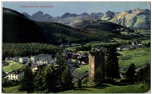 Pontresina mit Julierkette
