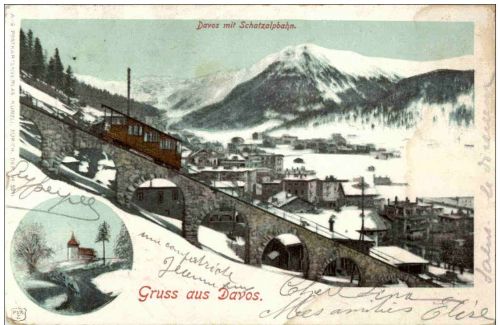 Gruss aus Davos - Schatzalpbahn