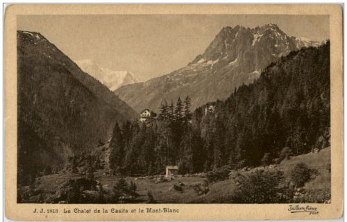 Chalet de la Casita et le Mont Blanc