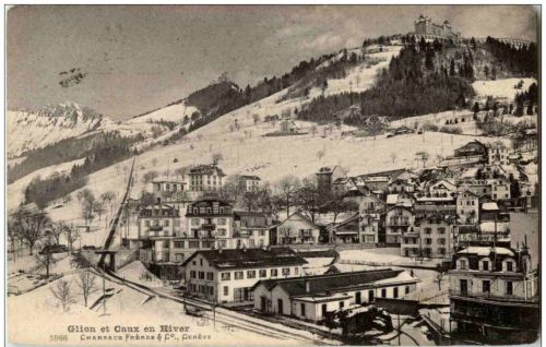 Glion et Caux en Hiver