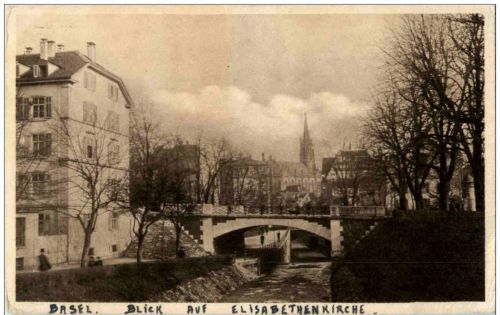 Basel - Blick uaf Elisabethenkirche
