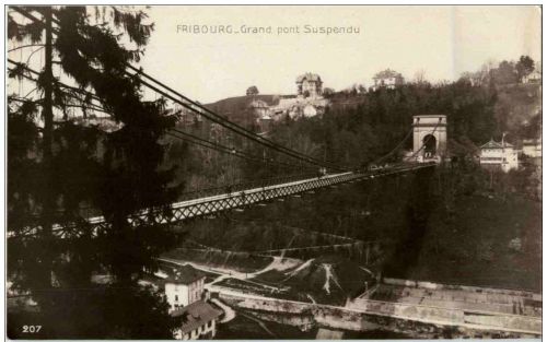 Fribourg - Grand pont Suspendu