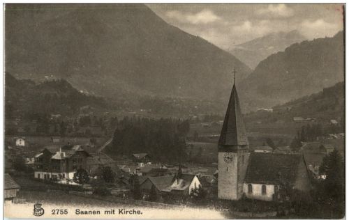 Saanen mit Kirche