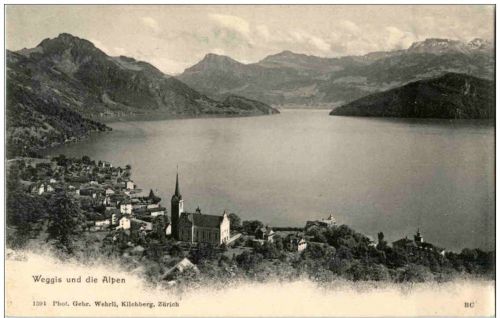 Weggis und die Alpen